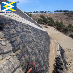 HDPE Uniaxial Geotextile Geogrid For Retaining Wall 90KN