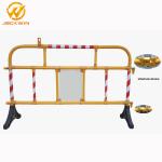 Safety Plastic Traffic Barriers , PVC Portable Road Barriers Control Size 1500