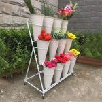 Factory Customized Color Size Florist Shelf Flower Bucket Display Stand Flower