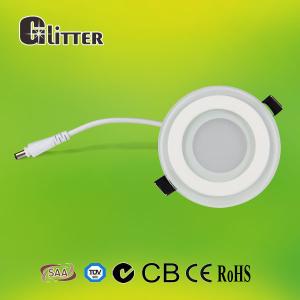 China Italian design round SMD 3014 7w 100*100mm glass downlight with CE, CB, GS, SAA certificate factory