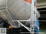 Aluminum Alloy Wheat Flour Bulk Tanker with Tipping Hydraulic Cylinder (6000USG