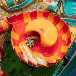 China New Commercial Water Parks Slide Parts Design Fiberglass Water Bowl Slide Pieces for Sale factory