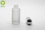 Frosted Glass Foundation Bottle , 30ml Glass Dropper Bottles For Essential Serum