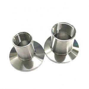 China Mirror Polished 304 316L Stainless Steel Sanitary Tri Clamp Female Thread Pipe Fitting Adapter factory