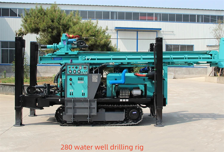 Crawler Type Deep Water Well Drilling Rig with 350m Drill Hole Depth