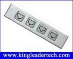 Steel Rugged Industrial Numeric Keypad Metal Number Keypad Functional With 4