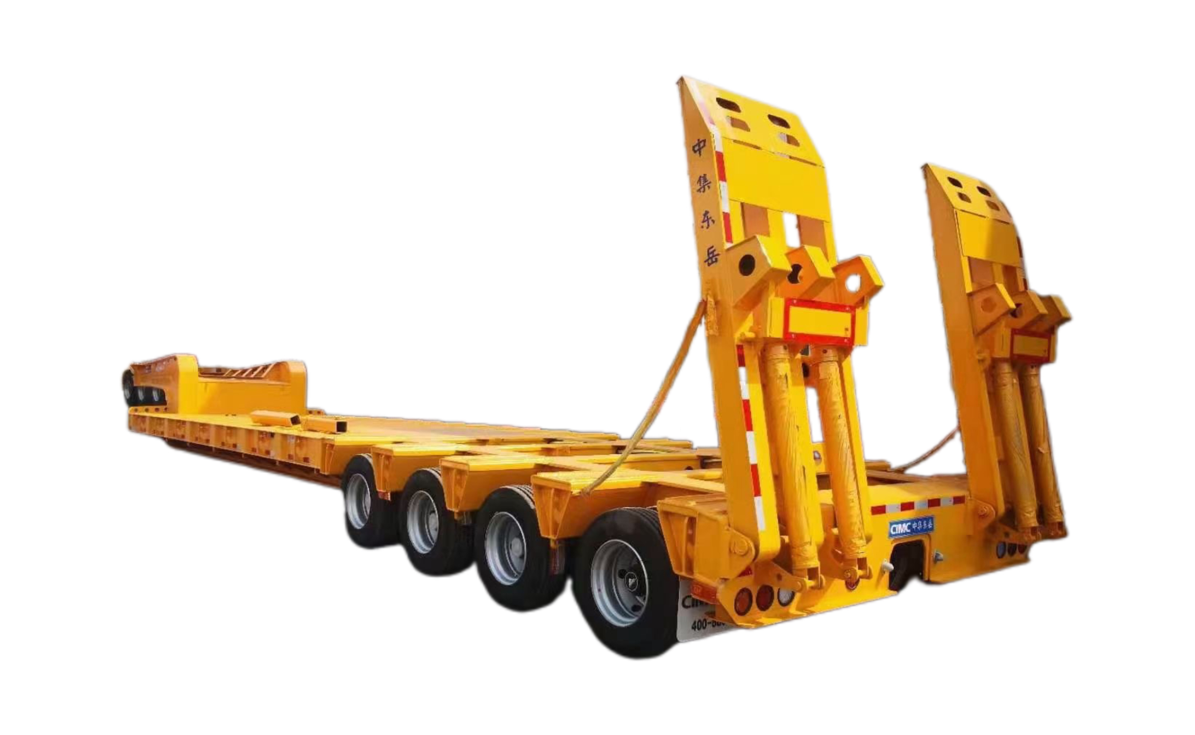 CIMC Heavy 6 Axle Low Bed Semi-Trailer Steel Material Truck Trailers with Performance
