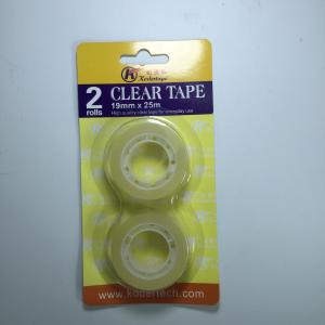 China Blister Packaging Bopp Stationery Tape 40mic Thickness With Hanging Head factory