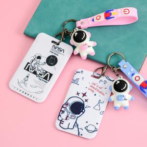 China Silicone Card Holder Vertical With Lanyard Neck Strap Heavy Duty ID Card Business Card Offices Supplies factory
