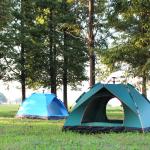 170T Polyester Camping Outdoor Tents 200 X 150 X 125cm Blue Outdoor Picnic Tent