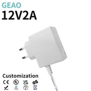 China Dvd 12V 2A Power Adapters Wall Mounted 24W DC Plug Adapter VI Level factory