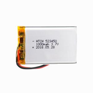 China Explosion Proof 1000mAh 523450 Polymer Lithium Ion Battery factory