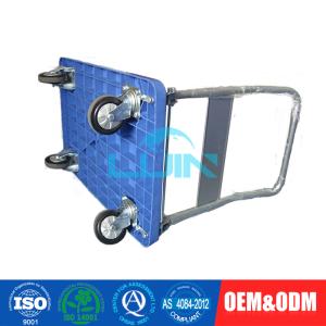 China Blue Foldable Standard Platform Hand Trolley for transport 300kg factory