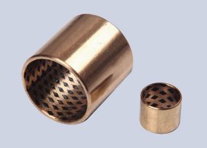 China Gearbox Anti Erosion Wrapped Bronze Bearing With Special Solid Lubricant factory