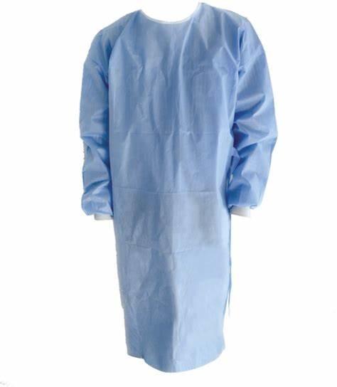 Non Sterile Fluid Resistant Infection Control Isolation Gowns 40gsm For Sale
