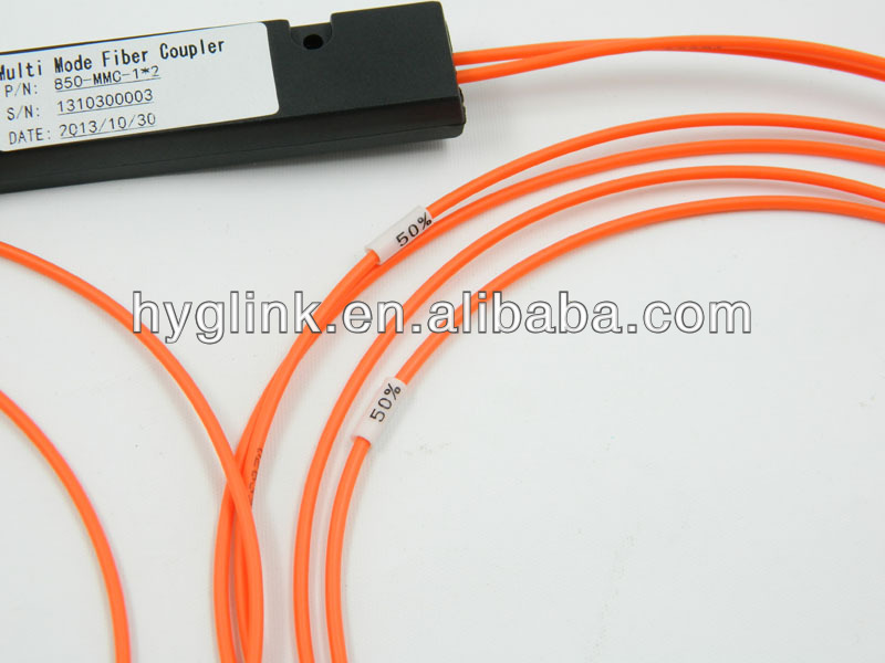 Fiber Optic Ftth 1x2 Multimode PLC Splitter With Connector