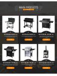 Outdoor Kitchen with Sink and Grill 6 Burner Propane Gas Type 430 Stainless