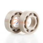 Self lubricating low-noise Peek bearings