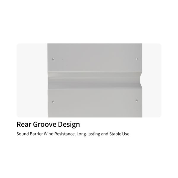 Aluminum Alloy Whole Set Soundproof Panel Energy Storage Sound Barrier with Low Impurity Centrifugal Glass Wool for Excellent Acoustic and Moisture