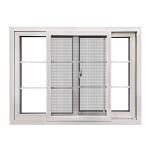 Double Pane Sliding Glass PVC Windows UPVC Vinyl Sliding Window