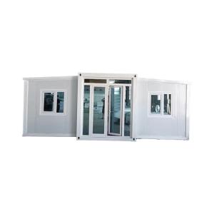 China Expand House With 20ft Double-Wing Container Room MGO Board Floor Luxury Style factory
