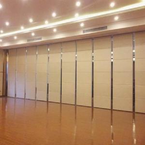 China Soundproof Banquet Hall Aluminum Frame Hotel Mobile Movable Partition Walls factory