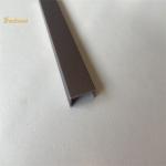 Sandblasted Stainless Steel Tile Trim Metal U Profiles 0.75mm Thickness