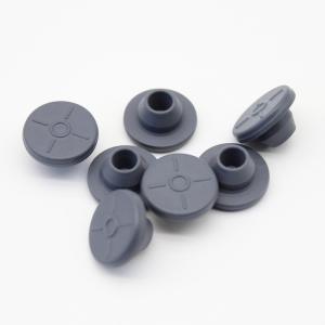 China 13mm Grey Bromobutyl Rubber Stopper Self Sealing Chemicals Resistant factory