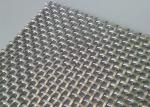 Rigid Weave 4m Stainless Steel Decorative Wire Mesh For Cabinets Natural Colour