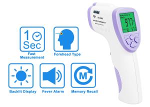 China CE Approved 43 ºC Non Contact Infrared Forehead Thermometer Gun factory