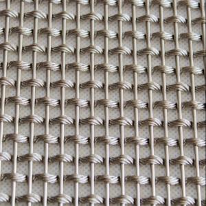 China Ss 201 Woven Wire Drapery Decorative Flexible Metal Cable Rod For Office Buildings factory
