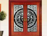 Decorative Wrought Iron Glass For Door Agon Filled 22*64inch Size Shaped