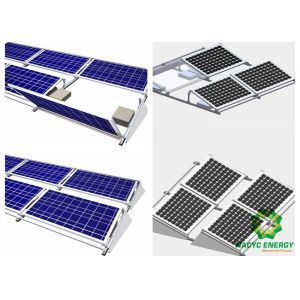 China Flat Roof Ballasted Solar Mounting Systems Lightweight PV Mounting Brackets  on sale