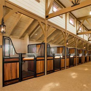China Customized Front Door Type Stall Front Grills Use Sliding Stable Door factory
