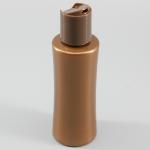4.06oz120ml Brown PET Cosmetic Bottle With Chiaki Cover Plastic Bottle Lotion