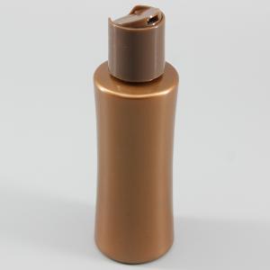 China 4.06oz120ml Brown PET Cosmetic Bottle With Chiaki Cover Plastic Bottle Lotion Toner Make-Up Water Bottle factory