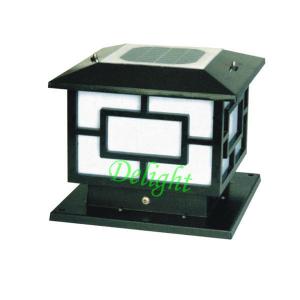 China Black outdoor garden solar energy LED solar post lamps (DL-SP562) factory