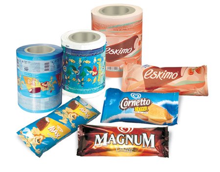Customized Size Plastic Roll Stock for Nuts Food Candy and Chocolate Bar Packaging