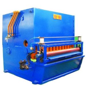 China Steel Shearing Machine with Fixed Length Cross Cutting Capability and Gearbox Drive factory