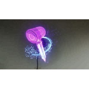 USB Wifi Bluetooth PC 3D Holographic Display LED Fan With 2 / 4 Fan Blades