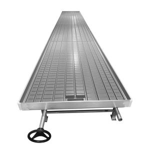 China Aluminum Alloy 65cm Height Hydroponic Flood Tables 3x6ft Ebb And Flow Rolling Benches factory