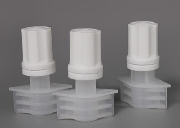 PP / PE Plastic Cap On Pour Spouts For Compound Soft Package Bag