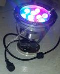 Outdoor 15W Underwater Fountain Lights Round For Garden Pond High Impact