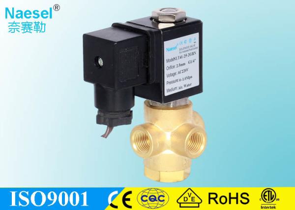 1.0 - 4 Mm Orifice Universal Solenoid Valve , 0 - 1.5 Mpa 215PSI Line Pressure