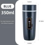 Portable Water Cup 12V/24V Smart Display For Cars Truck Stainless Steel 350ml