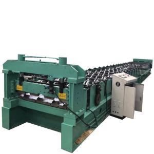 China 75mm High / 50 High Floor Deck Roll Forming Machine With Double Motor Control factory