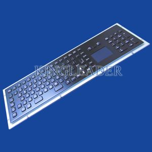 IP65 Rated Black Metal Keyboard With Touch Pad,Function Keys And Number Keypad