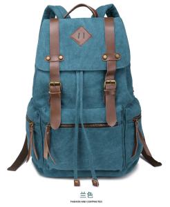 China New canvas shoulder bag men and women casual canvas bag tide backpack schoolbag bag Europe factory