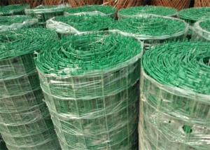 China Green PVC Coated Welded Wire Mesh Panels / Plain Weave Mesh For Railings factory