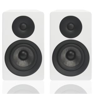 China 5.25 Inch Passive Bookshelf Speakers Matte White HiFi Studio Loudspeakers 150W RMS factory